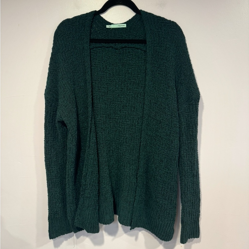 Green and black marled Maurice’s cardigan‎
